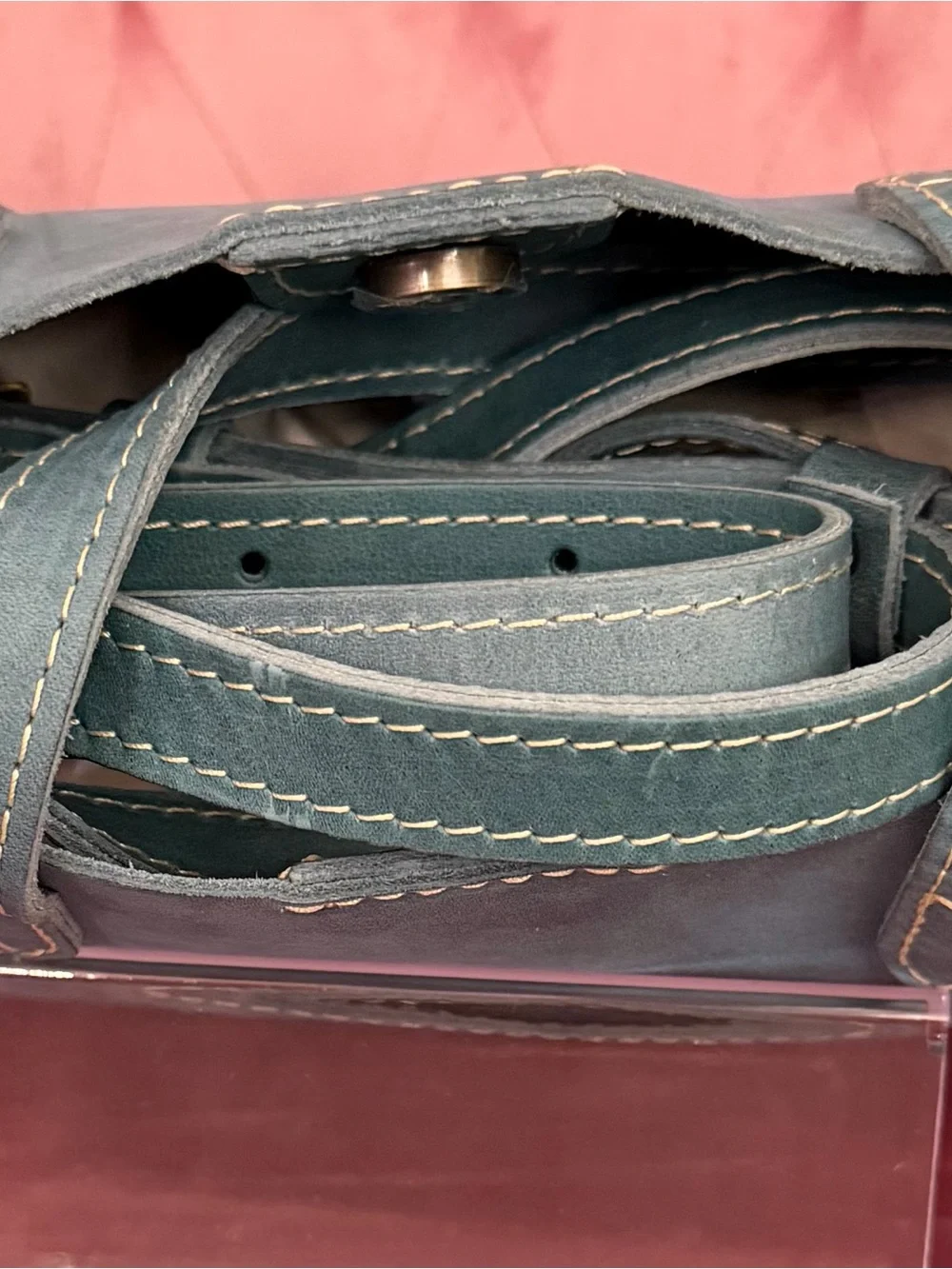 Portland Leather suede exterior